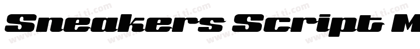 Sneakers Script Medi字体转换